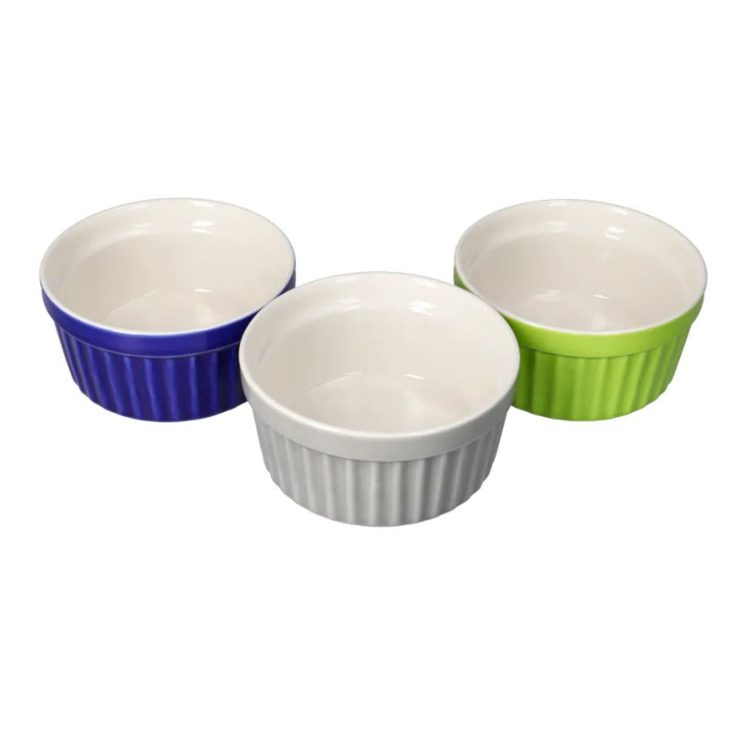 Danny Home Porcelain Ramekin Bowl 3 Pieces Set 11cm at Zubaidas Homestore Pakistan