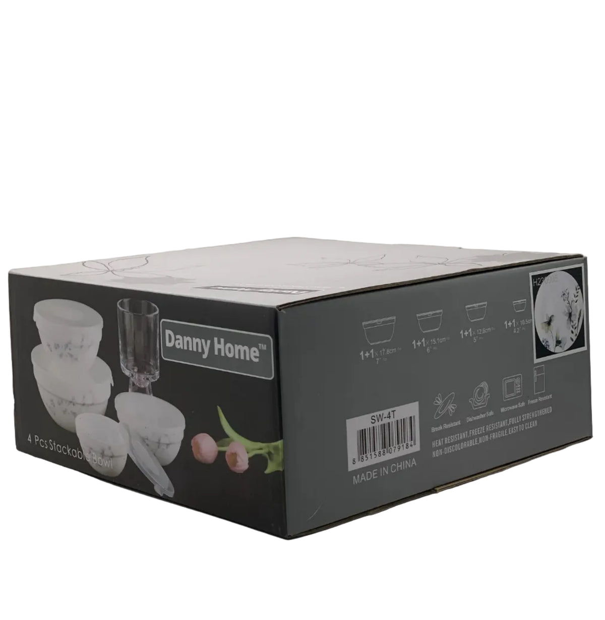 Danny Home Preservation Bowls with Lid 4 Pieces Set at Zubaidas Homestore. Best Online Homestore in Pakistan