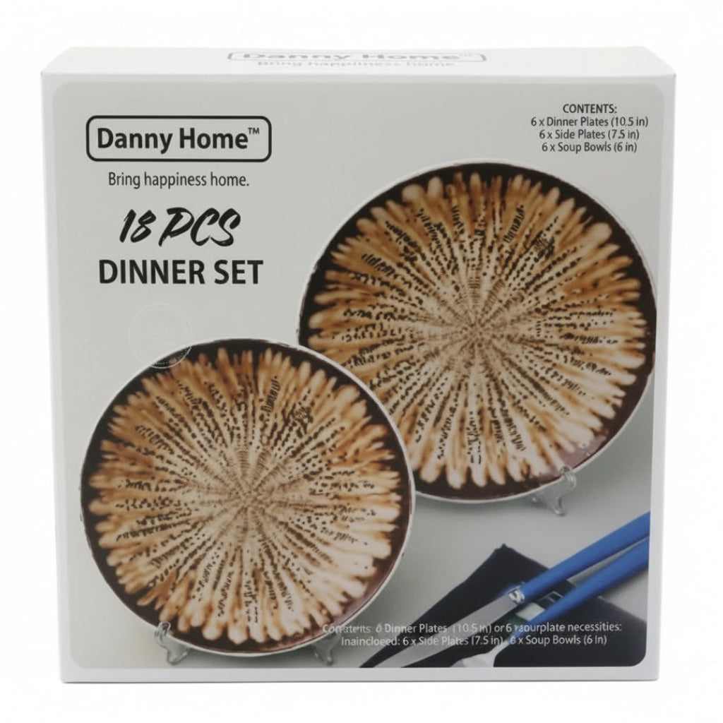 Danny Home Printed Dinner Set 18 Pieces at Zubaidas Homestore