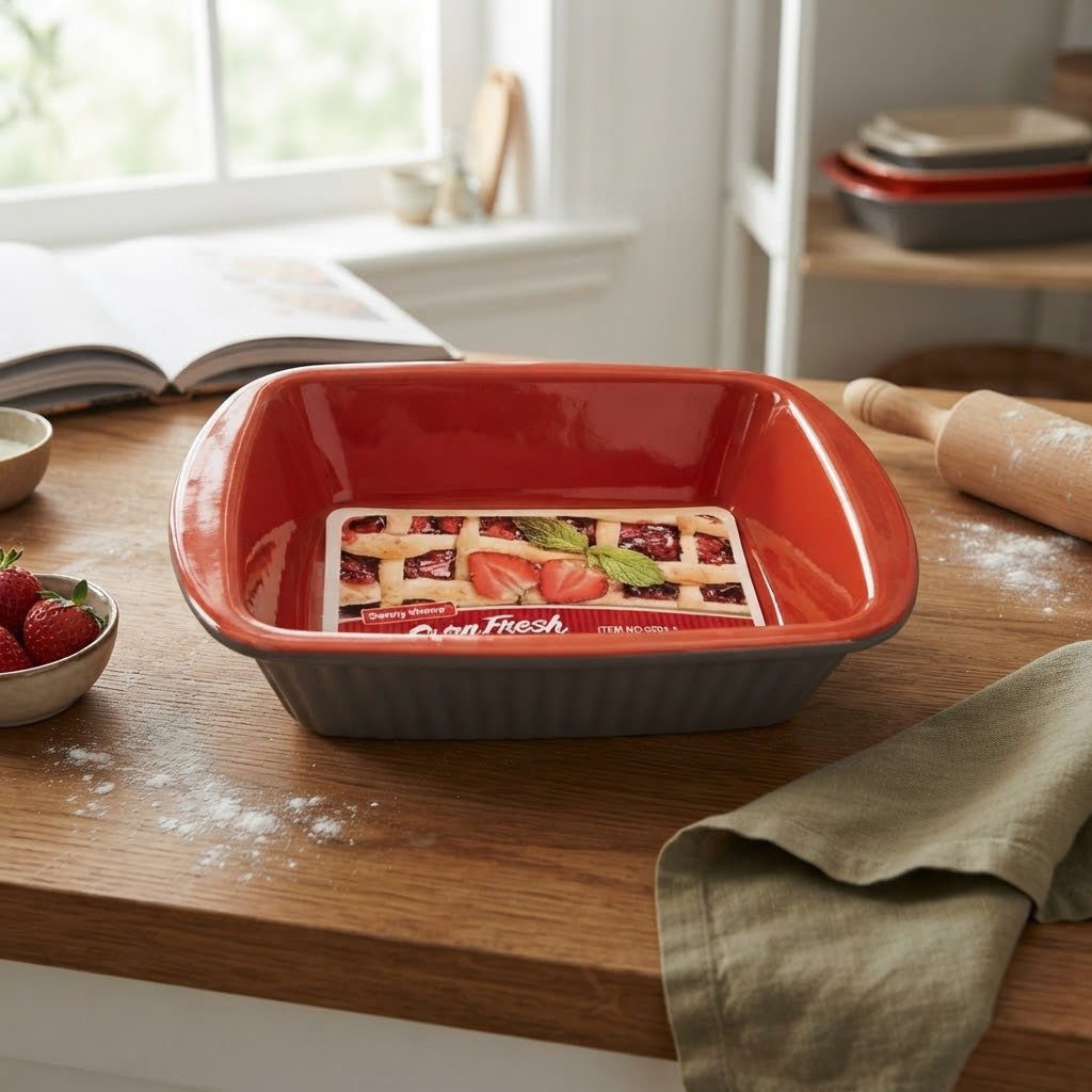 Danny Home Rectangular Ceramic Baking Pan 26cm at Zubaidas Homestore
