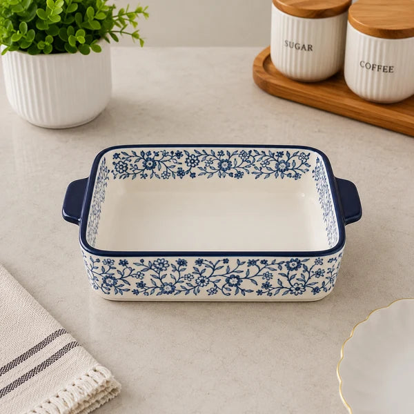 Danny Home Rectangular Porcelain Bakeware Oven Dish 20cm at Zubaidas Homestore