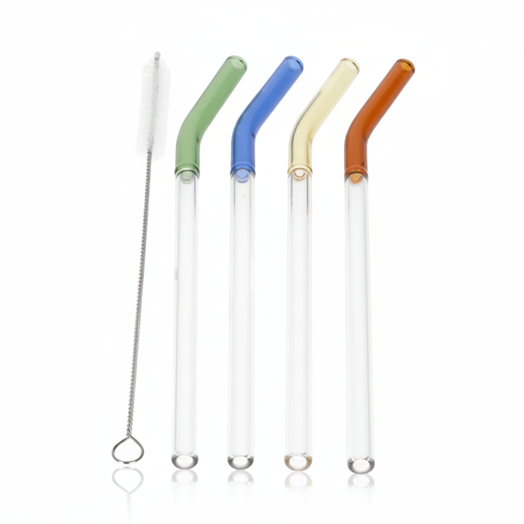 Danny Home Reusable Glass Straws With Brush at Zubaidas Homestore Pakistan