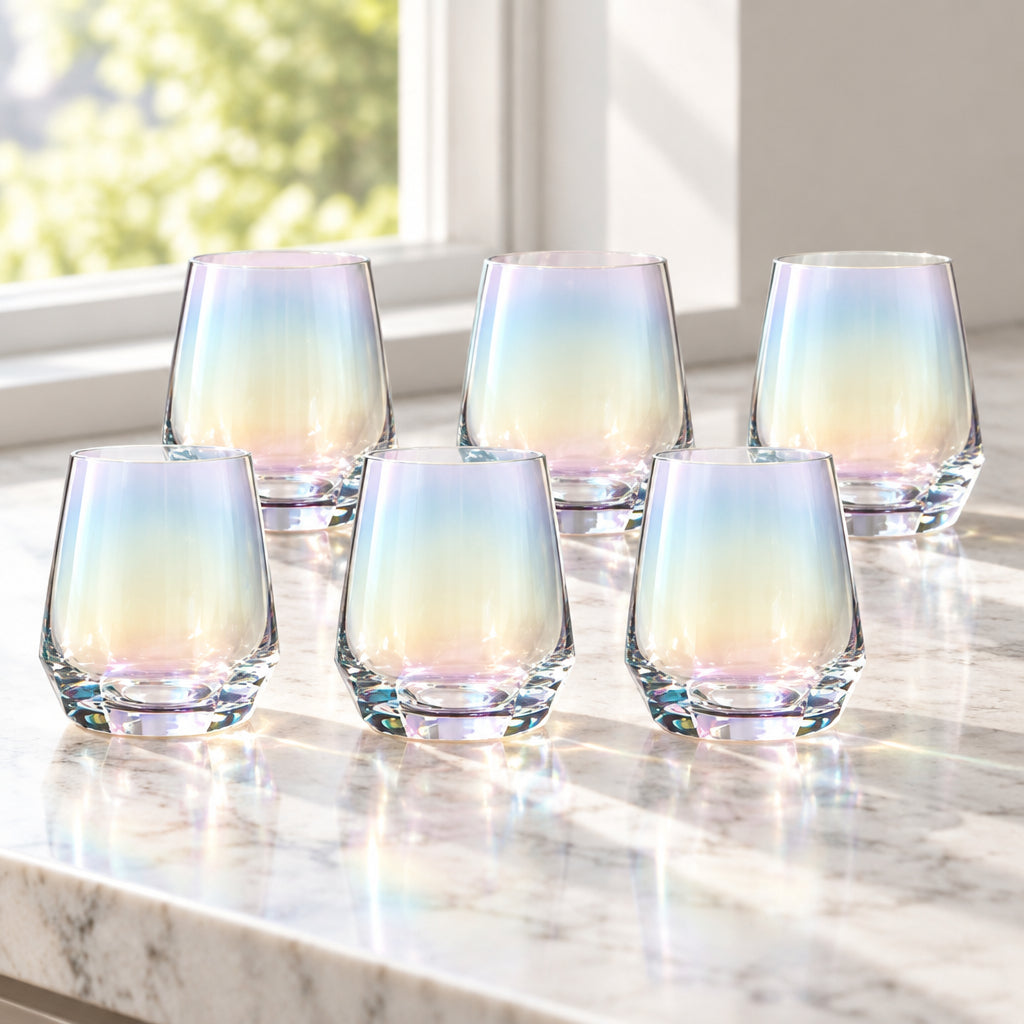 Danny Home Shining Crystal 6 Pieces Glass Set 360ml at Zubaidas Homestore