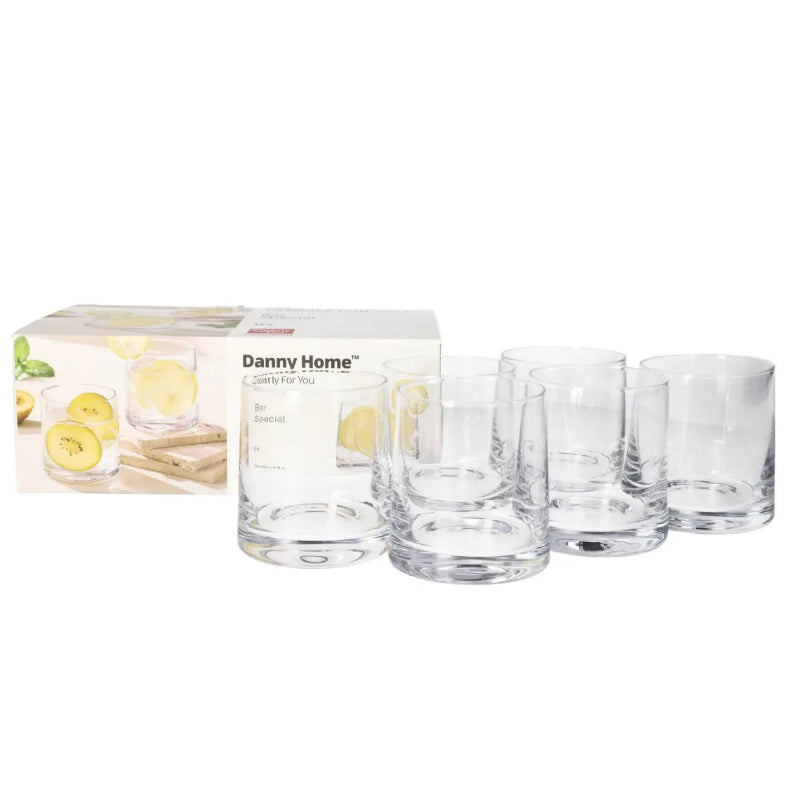 Danny Home Short Whisky Glass 6 Pieces Set 280ml at Zubaidas Homestore