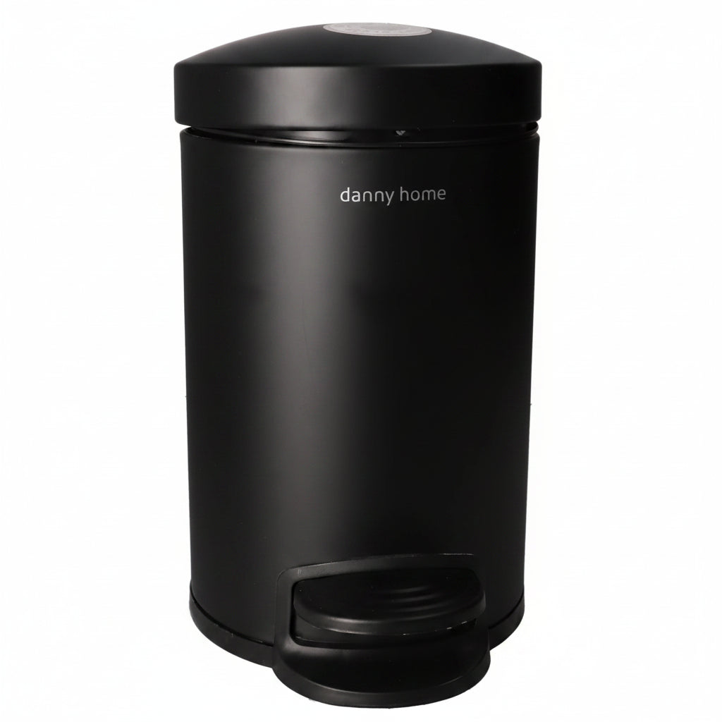 Danny Home Stainless Steel Pedal Waste Bin 3 Liter Black at Zubaidas Homestore Pakistan