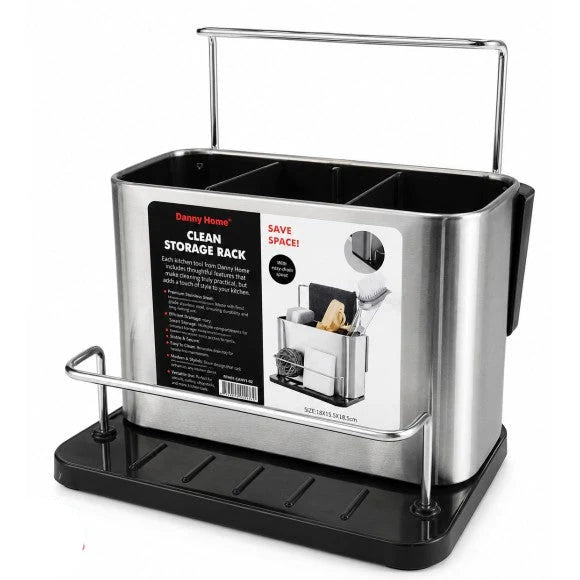 Danny Home Stainless Steel Sink Caddy 18.8cm at Zubaidas Homestore Pakistan