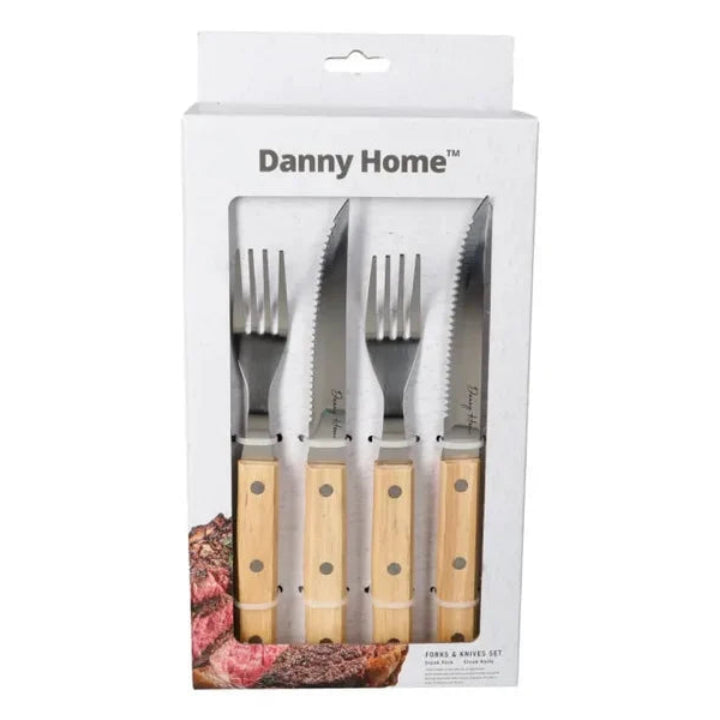Danny Home Steak Knife and Fork Cutlery 12 Piece Set at Zubaidas Homestore