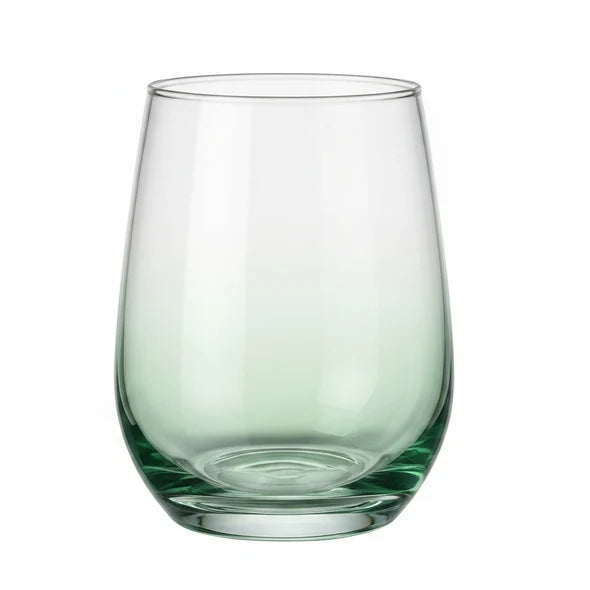Danny Home Stemless Green 4 Pieces Glass Set 420ml at Zubaidas Homestore Pakistan