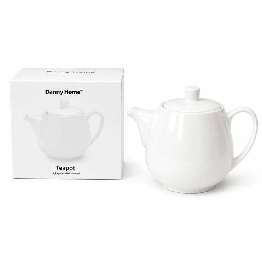 Danny Home Tea Pot Porcelain 700ml White at Zubaidas Homestore
