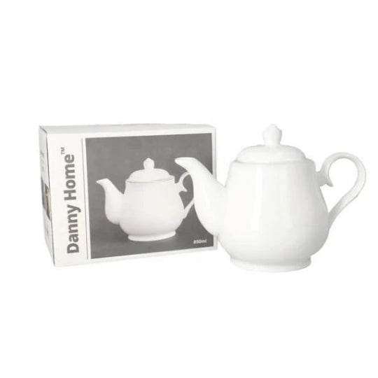 Danny Home Tea Pot Porcelain 850ml White at Zubaidas Homestore