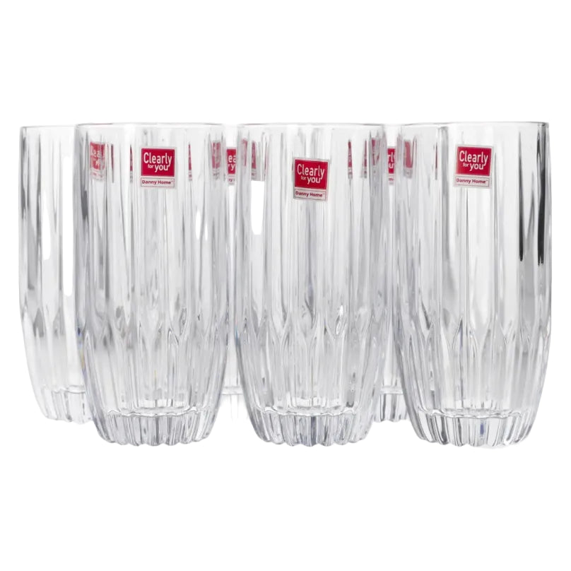 Danny Home Thick Tumbler Glass 6 Pieces Set 355ml at Zubaidas Homestore