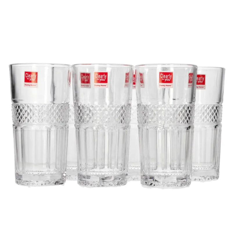 Danny Home Tumbler Cocktail 6 Pieces Glass Set 325ml at Zubaidas Homestore Pakistan