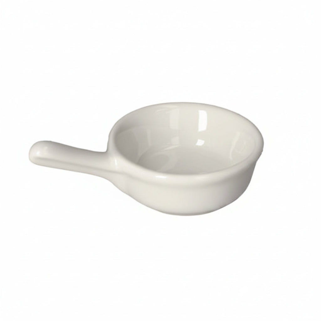 Danny Home White Ceramic Handle Sauce Dish 10cm at Zubaidas Homestore Pakistan
