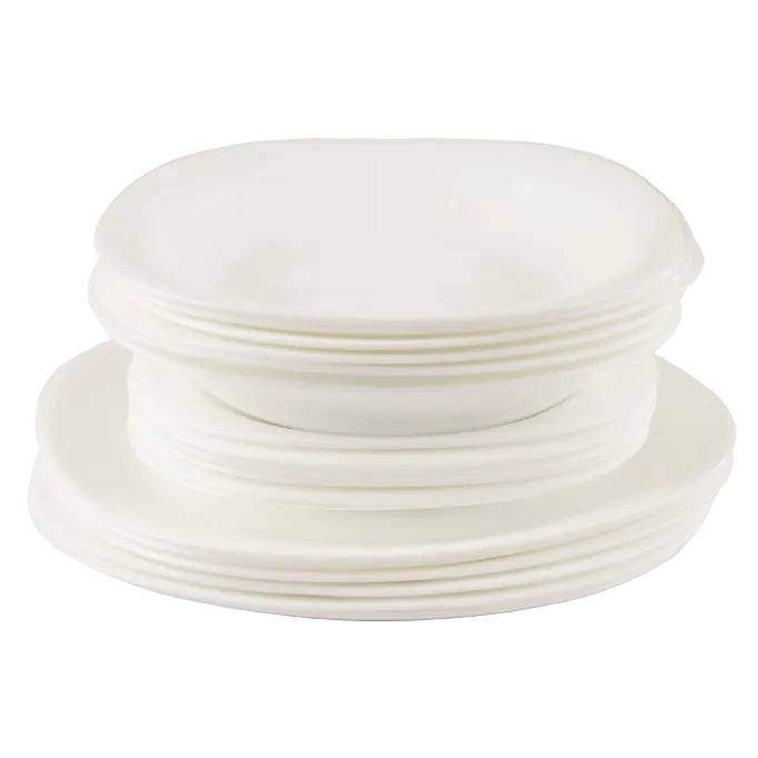 Danny Home White Opal 18Pcs Dinner Set Square Largest Homestore in Pakistan