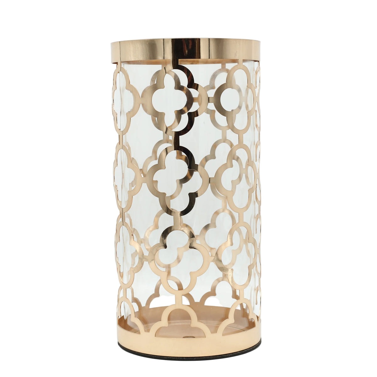 Decorative Glass Vase with Golden Metal Lattice Frame at Zubaidas Homestore - The Biggest Collection of Decor In Pakistan