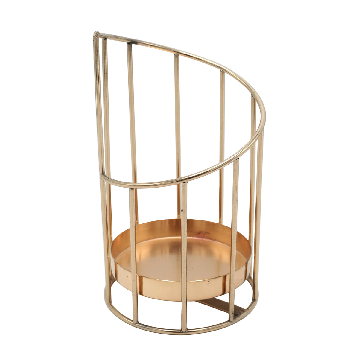 Decorative Pillar Candle Holder Golden at Zubaidas Homestore Pakistan