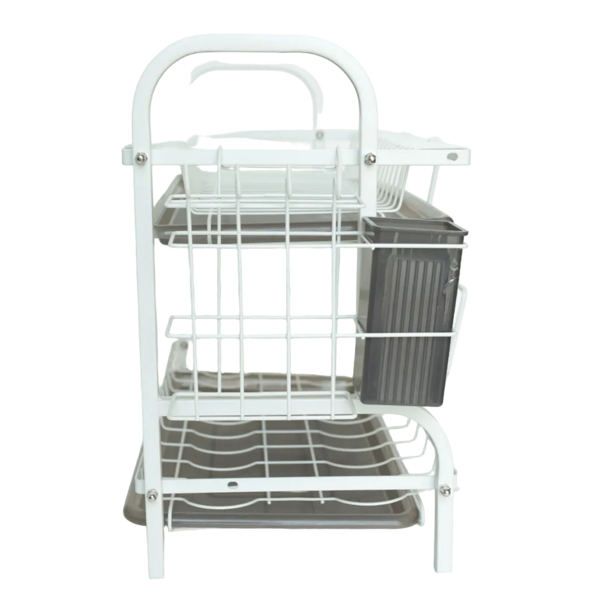 Dish Drying Rack 2 Tier Iron White 42cm at Zubaidas Homestore. Best Online Homestore in Pakistan