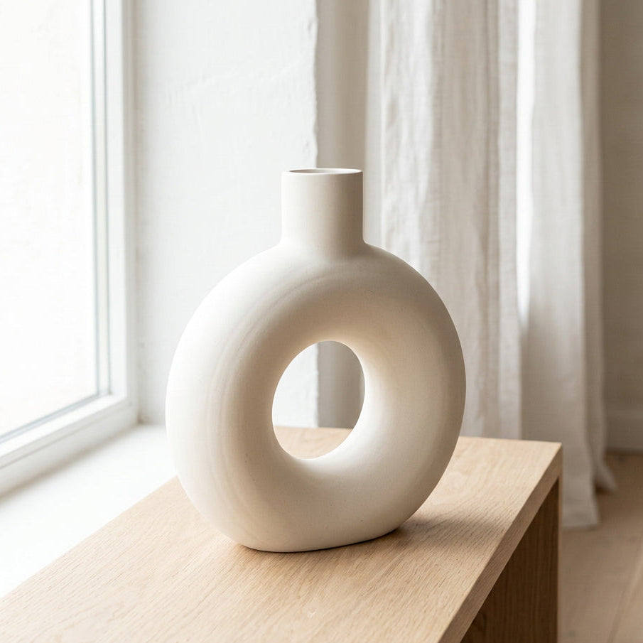 Donut Ceramic Decorative Vase at Zubaidas Homestore