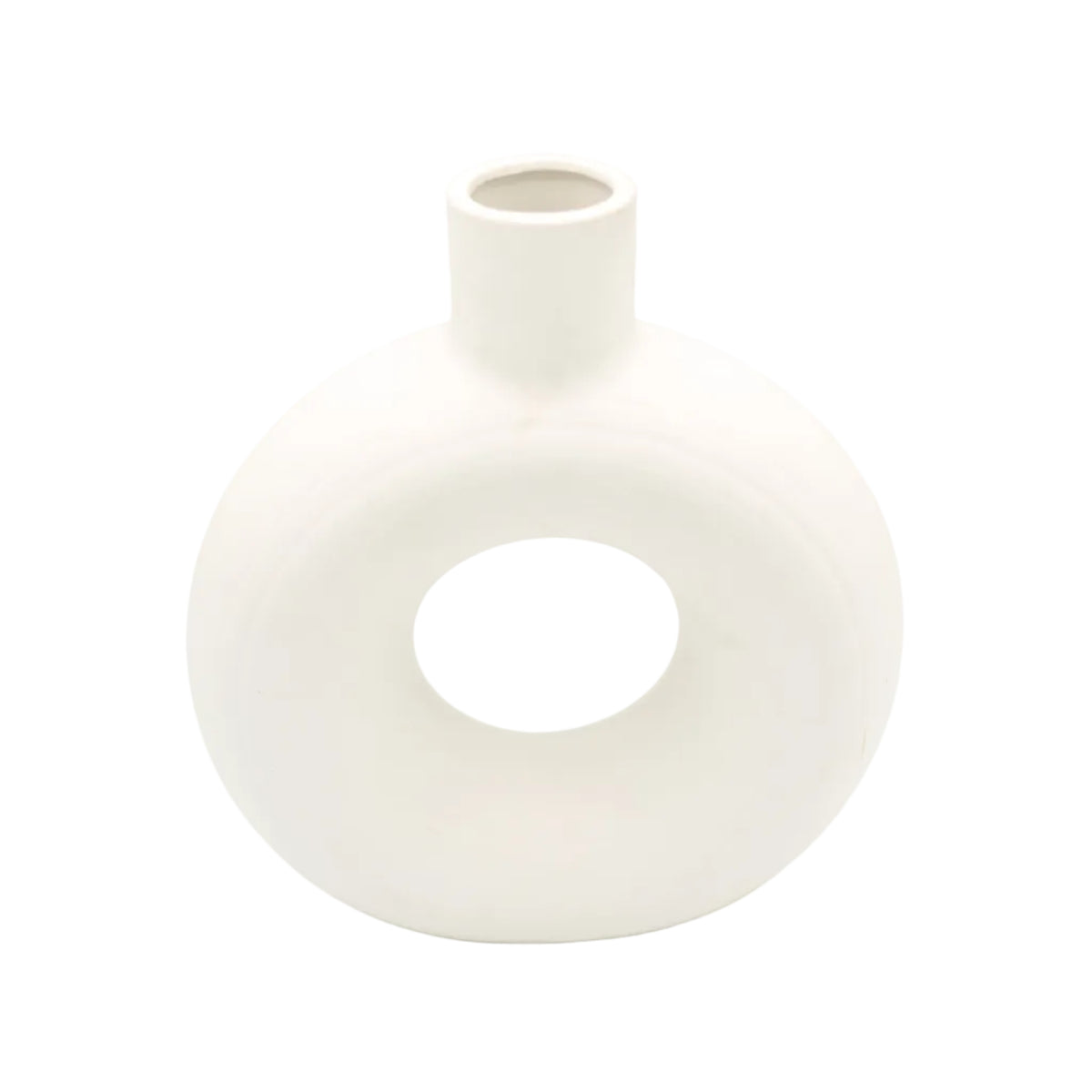 Donut Ceramic Decorative Vase at Zubaidas Homestore - The Biggest Collection of Decorative Vases in Pakistan