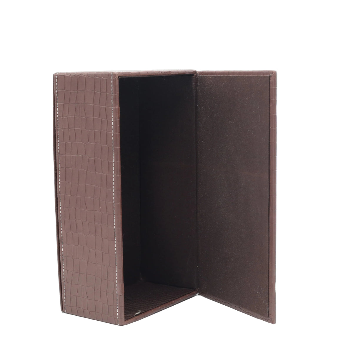 Elegant Crocodile Textured Leather Tissue Box Holder at Zubaidas Homestore Pakistan
