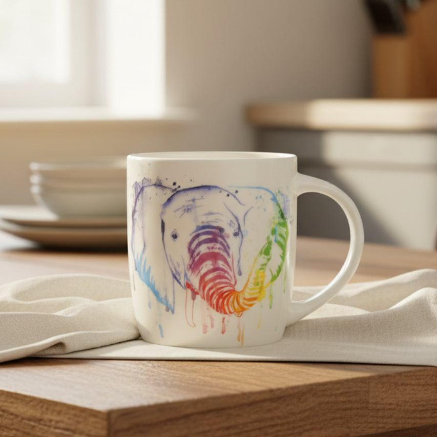 Elephant Print Tea Mug at Zubaidas Homestore