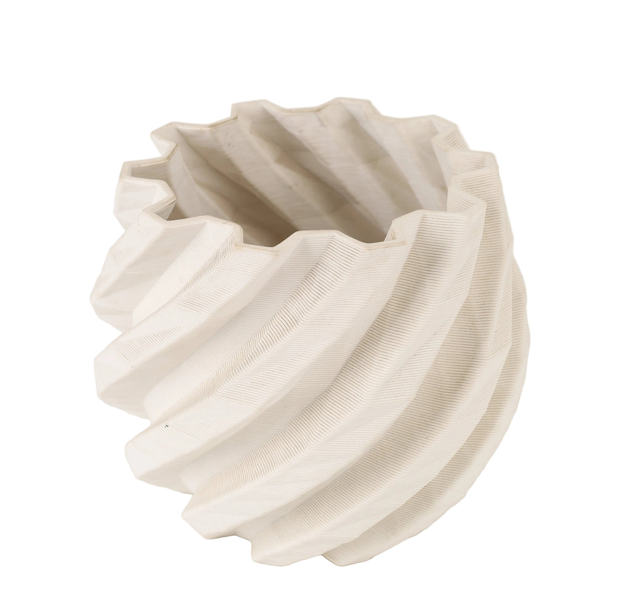 Ferm Living Moire Vase 3D Ribbed Ceramic Design at zubaidas Homestore Online Pakistan