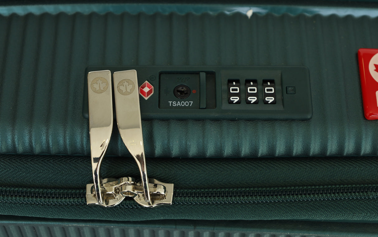 FLO Canada Hard Trolley Luggage Green 51 cm at Zubaidas Number 1 Homestore in Pakistan