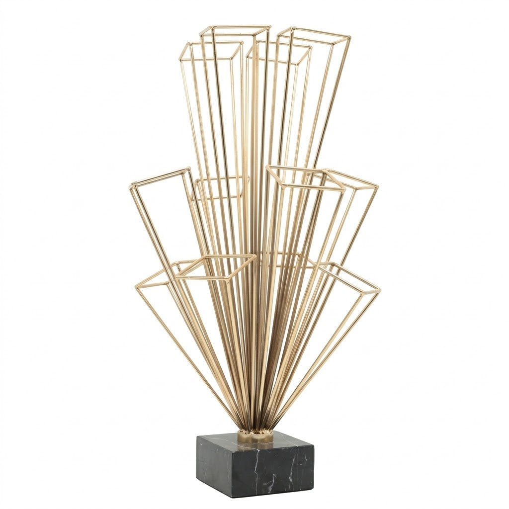 Geometric Brass Showpiece Sculpture at Zubaidas Homestore - The Largest Collection of Decor In Pakistan