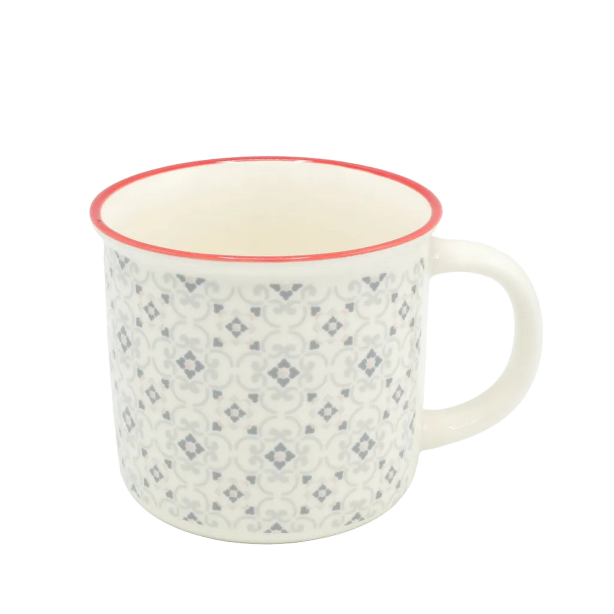 Geometric Pattern Ceramic Coffee Mug 420ml at Zubaidas Homestore. Most Trusted Homestore in Pakistan