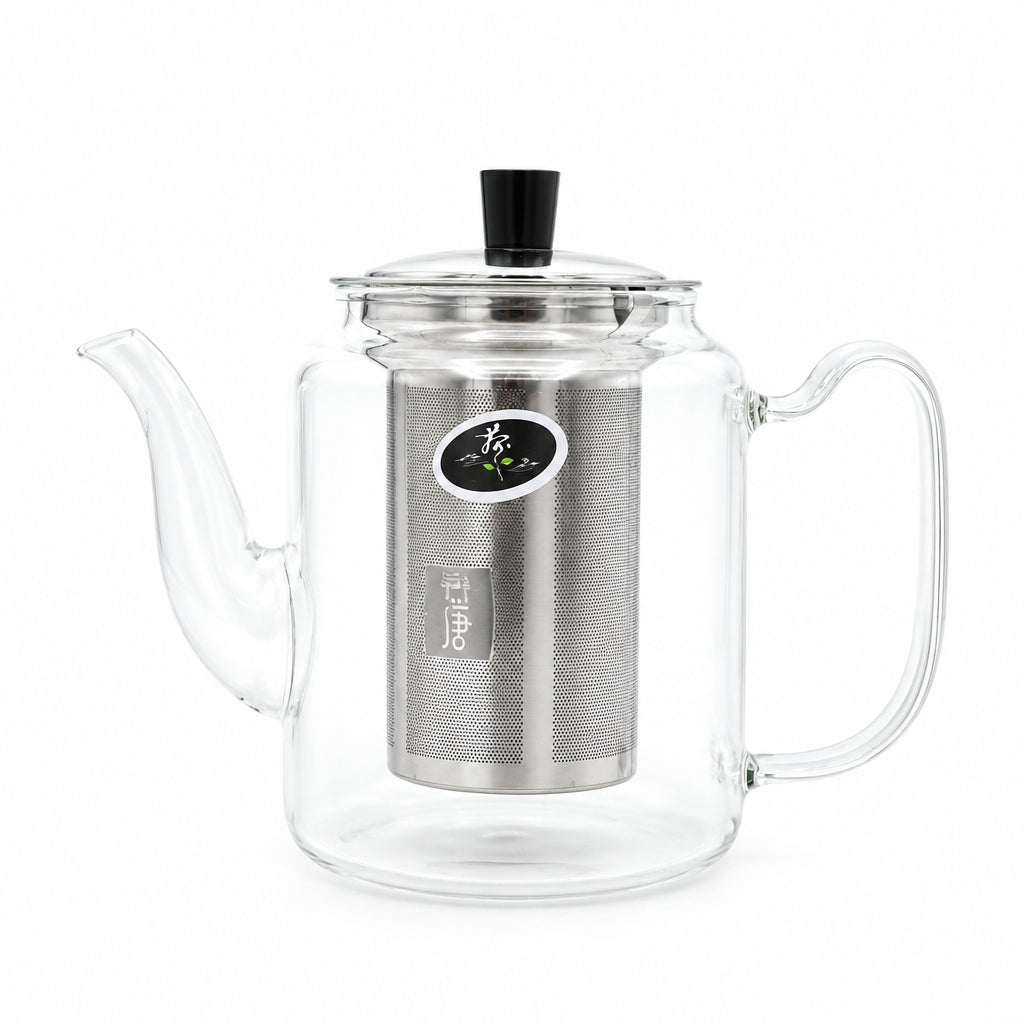 Glass Teapot with Stainless Steel Infuser 800ml at Zubaidas Homestore - House of Largest Collection Of Teapots In Pakistan