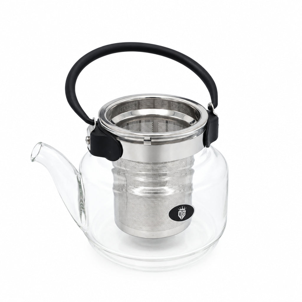 Glass Teapot with Stainless Steel Strainer 800ml at Zubaidas Homestore Pakistan