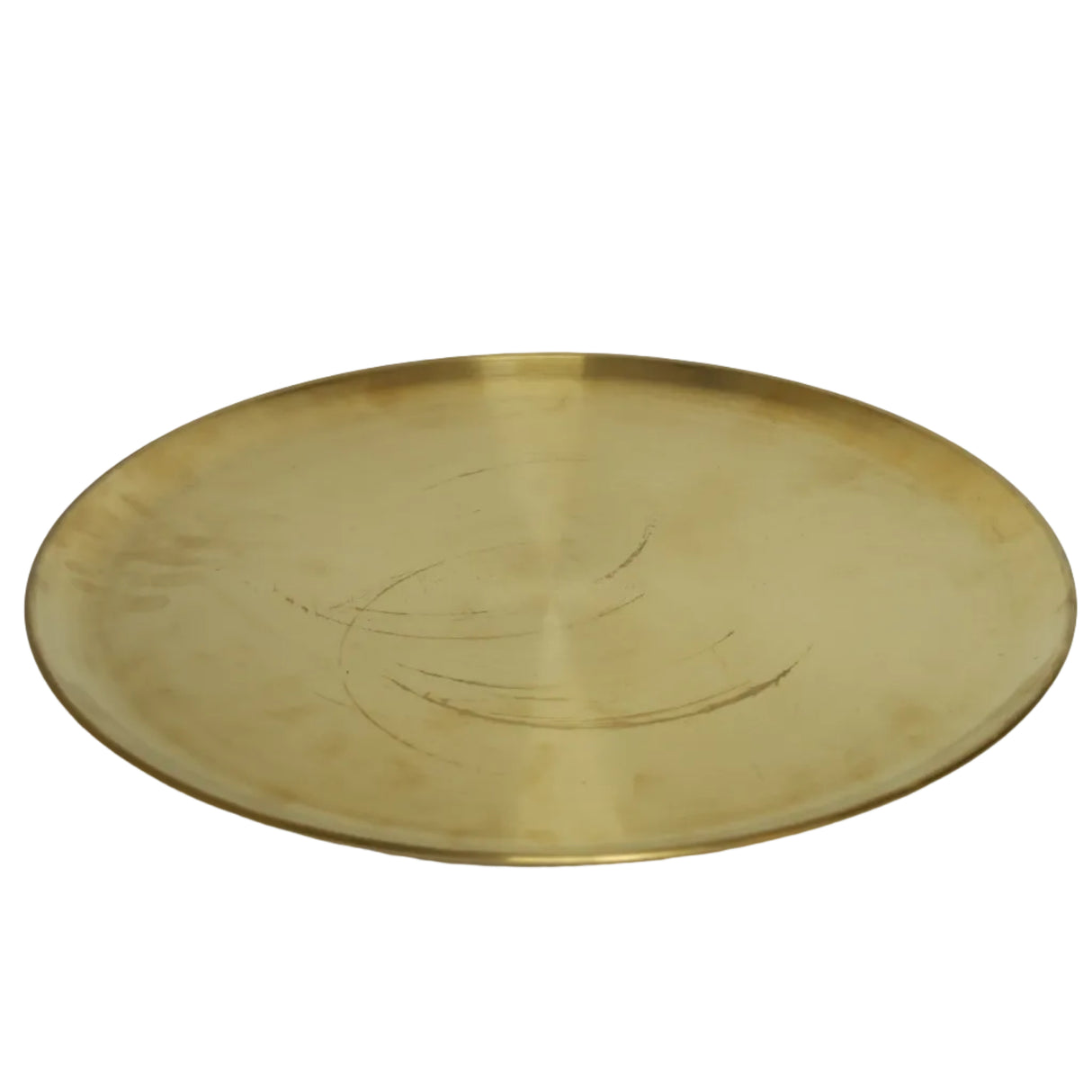 Gold Plated Stainless Steel Tray 40cm at Zubaidas Most Trusted Homestore in Pakistan