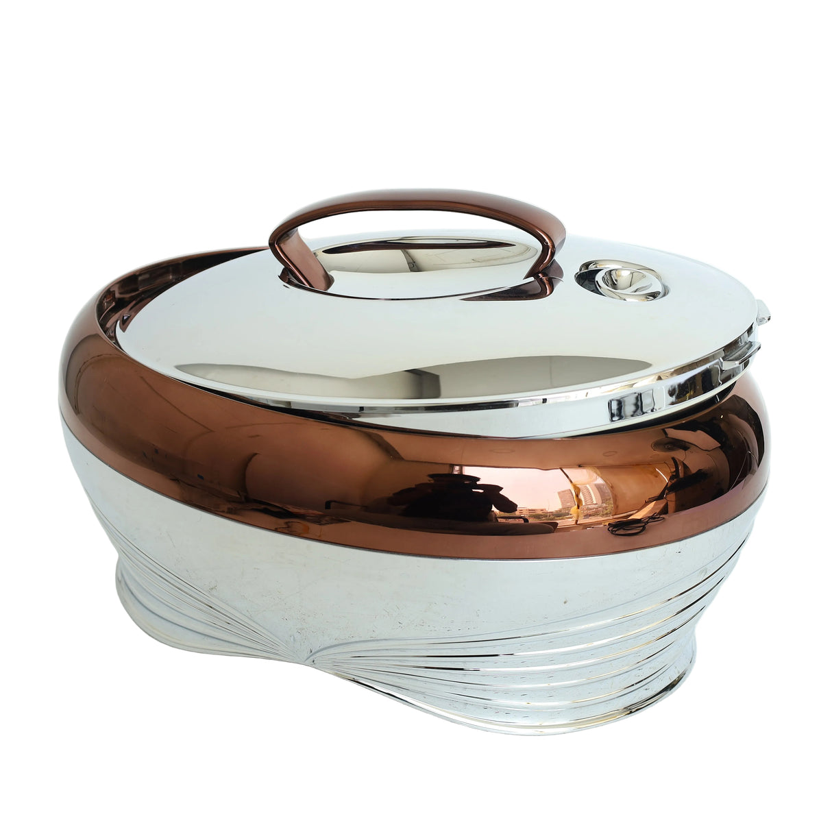 Golden Fire Chocolate Silver Hotpot 5.0 Liter at Zubaidas Homestore Best for Home Shopping