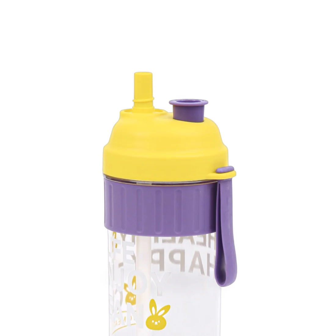 Homeatic Happy Bunny Yellow Water Bottle with Straw 850ML at Zubaidas Homestore Pakistan