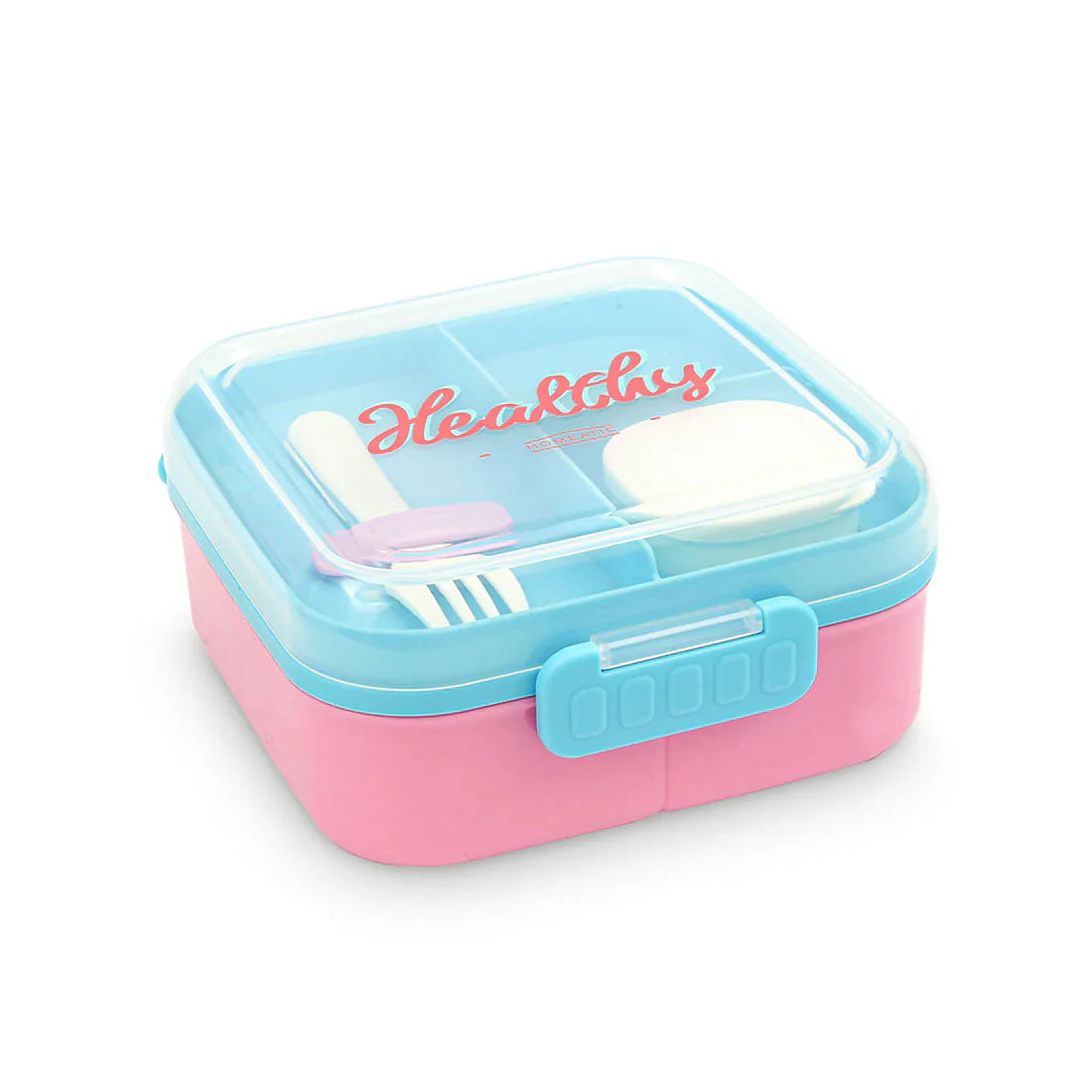 Homeatic Healthy Bento Plastic Pink 1.5 Ltr Lunch Box with Cutlery at Zubaidas Homestore