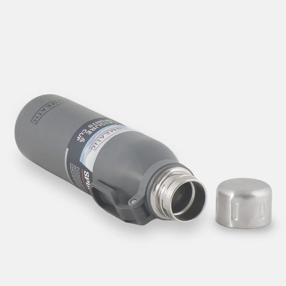 Homeatic Leisure and Sports Vacuum Flask 700ML Grey Steel Water Bottle at Zubaidas Homestore Online Pakistan