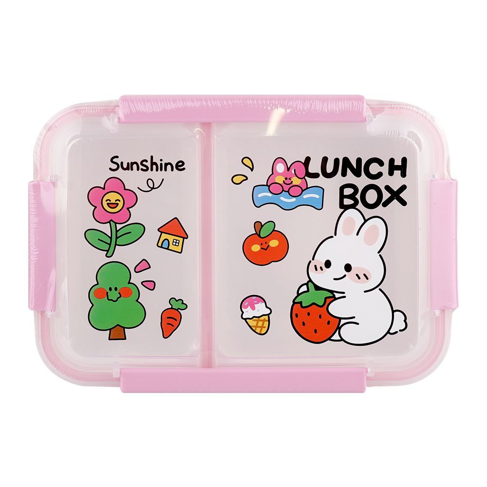 Homeatic Plastic Lunch Box Pink 1000ml HMT-021 at Zubaidas Homestore Pakistan