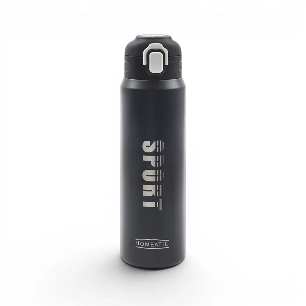 Homeatic Sport Vacuum Flask 800ML Black Steel Water Bottle at Zubaidas Homestore