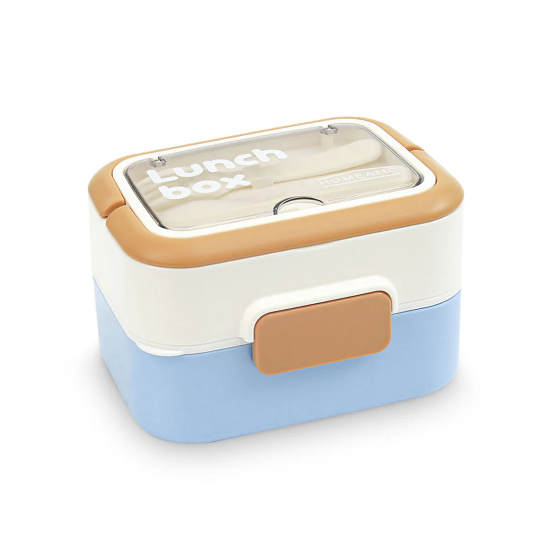 Homeatic Stackable Multi-Tier Stainless Steel Blue Lunch Box 200*2 + 600ml at Zubaidas Homestore