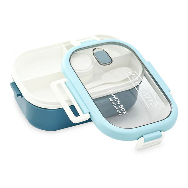 Homeatic Stainless Steel Lunch Box With Cutlery 1100ml Blue at Zubaidas Best Homestore in Pakistan