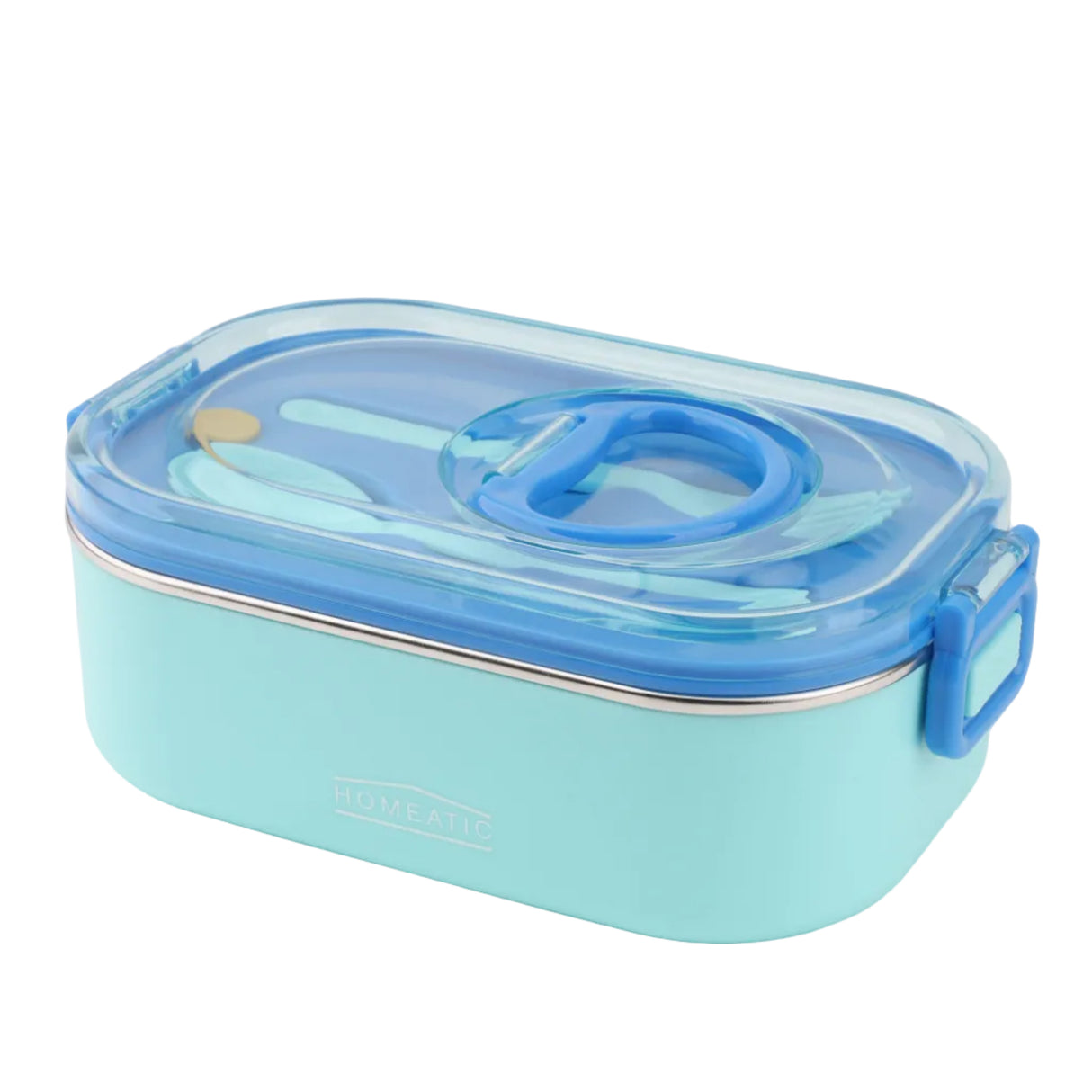 Homeatic Stainless Steel Lunch Box With Cutlery 850ml at Zubaidas Homestore