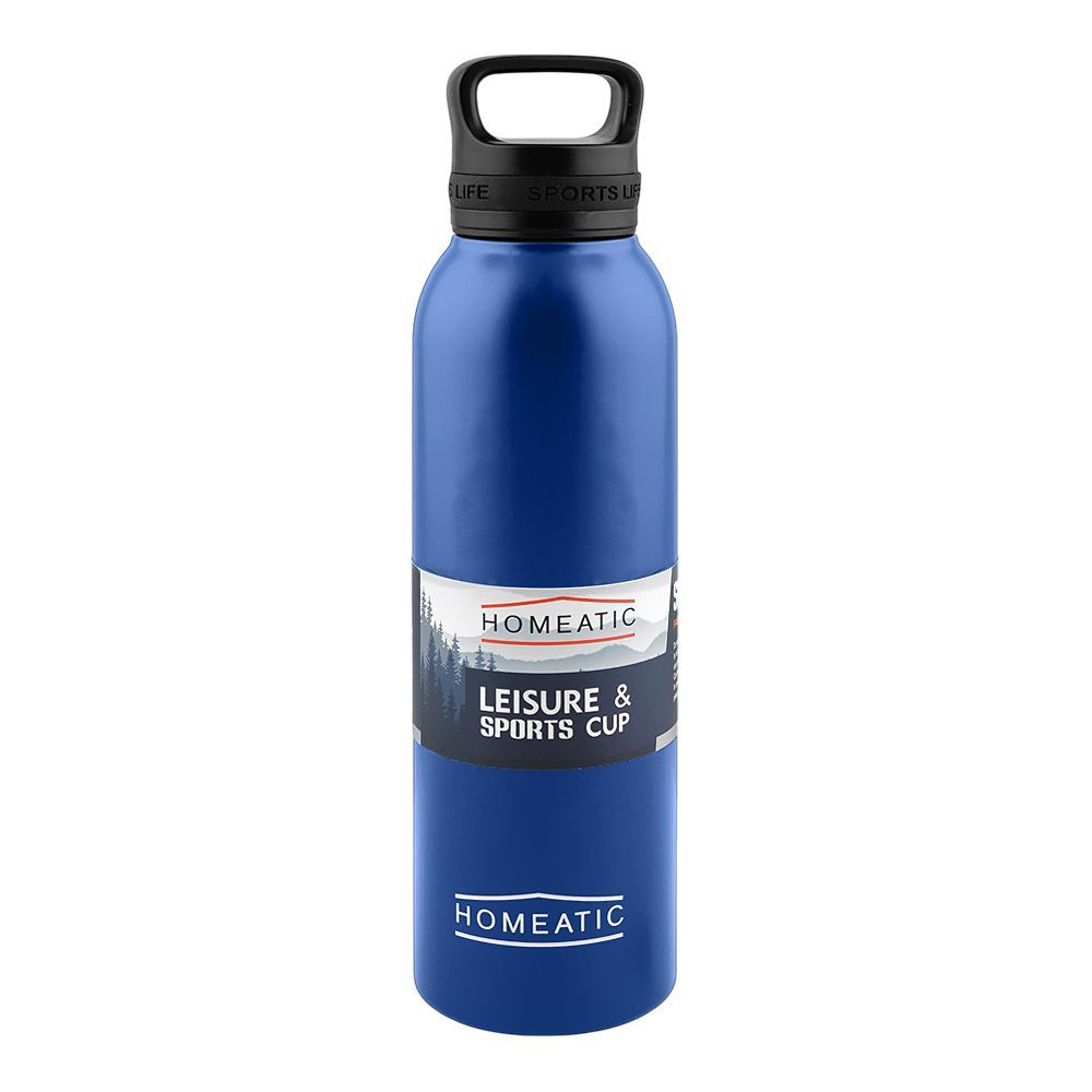 Homeatic Steel Water Bottle 730ml Blue HKA-034 Zubaidas Homestore