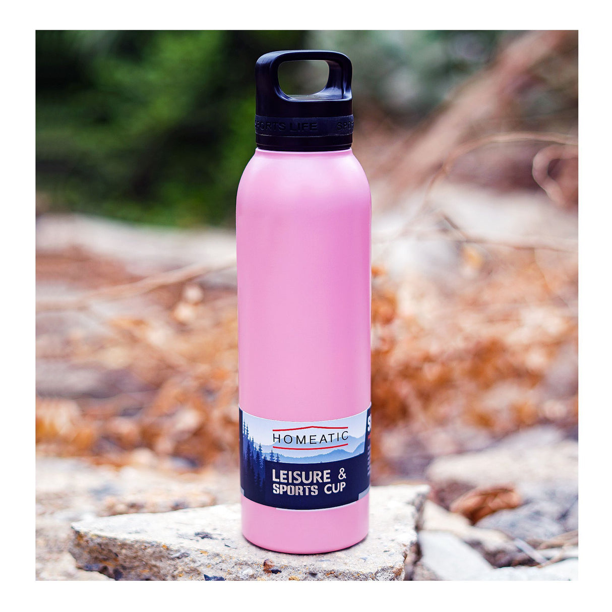 Homeatic Steel Water Bottle 730ml Pink HKA-034 Zubaidas Homestore Pakistan