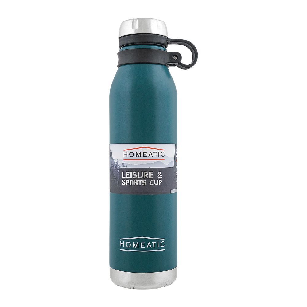 Homeatic Steel Water Bottle Green 750ml HKA-036 Zubaidas Homestore