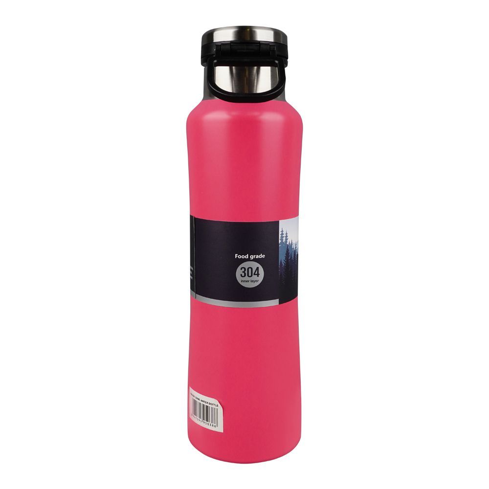 Homeatic Steel Water Bottle Pink 550ml HKA-038 Zubaidas Homestore Pakistan