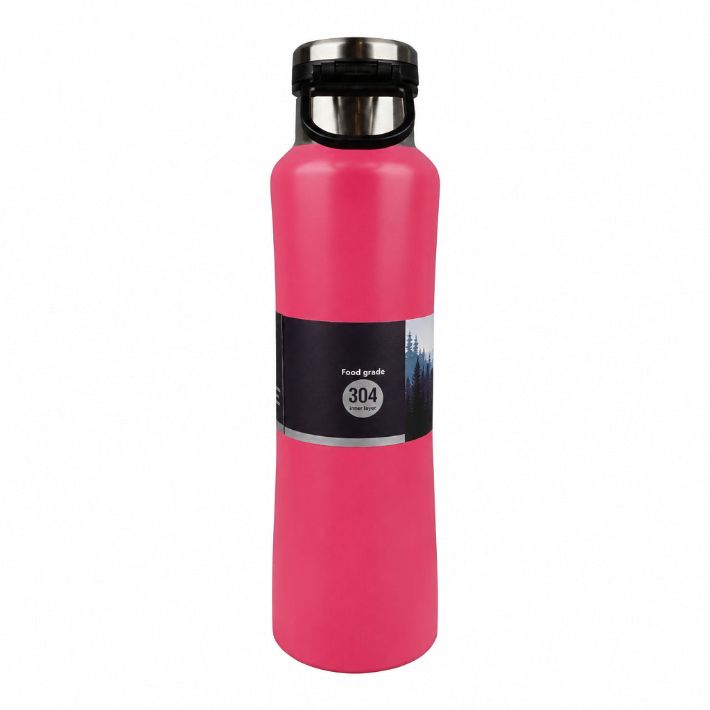Homeatic Steel Water Bottle Pink 550ml HKA-038 Zubaidas Homestore Pakistan