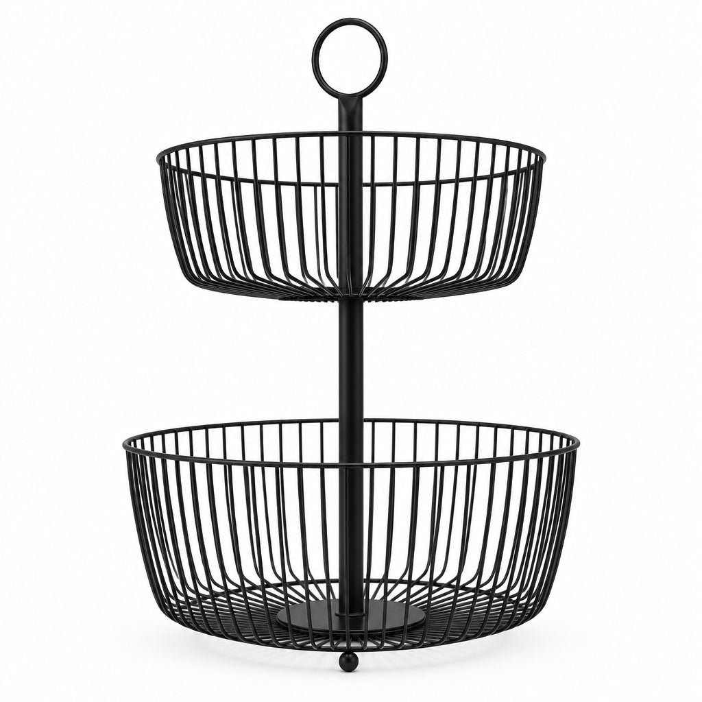 Homeatic Two Tier Industrial Wire Fruit Basket at Zubaidas Homestore Pakistan