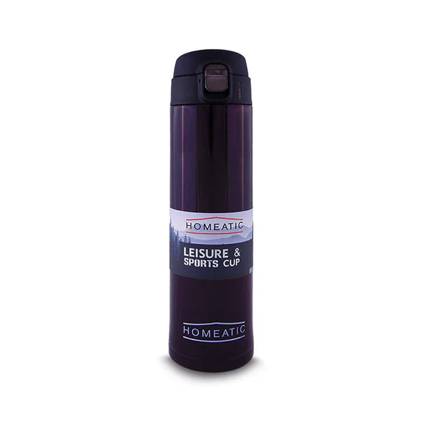 Homeatic Vacuum Flask 500ML Purple Steel Water Bottle at Zubaidas Homestore Pakistan