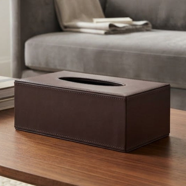 Homey Decorative Leather Tissue Box at Zubaidas Homestore