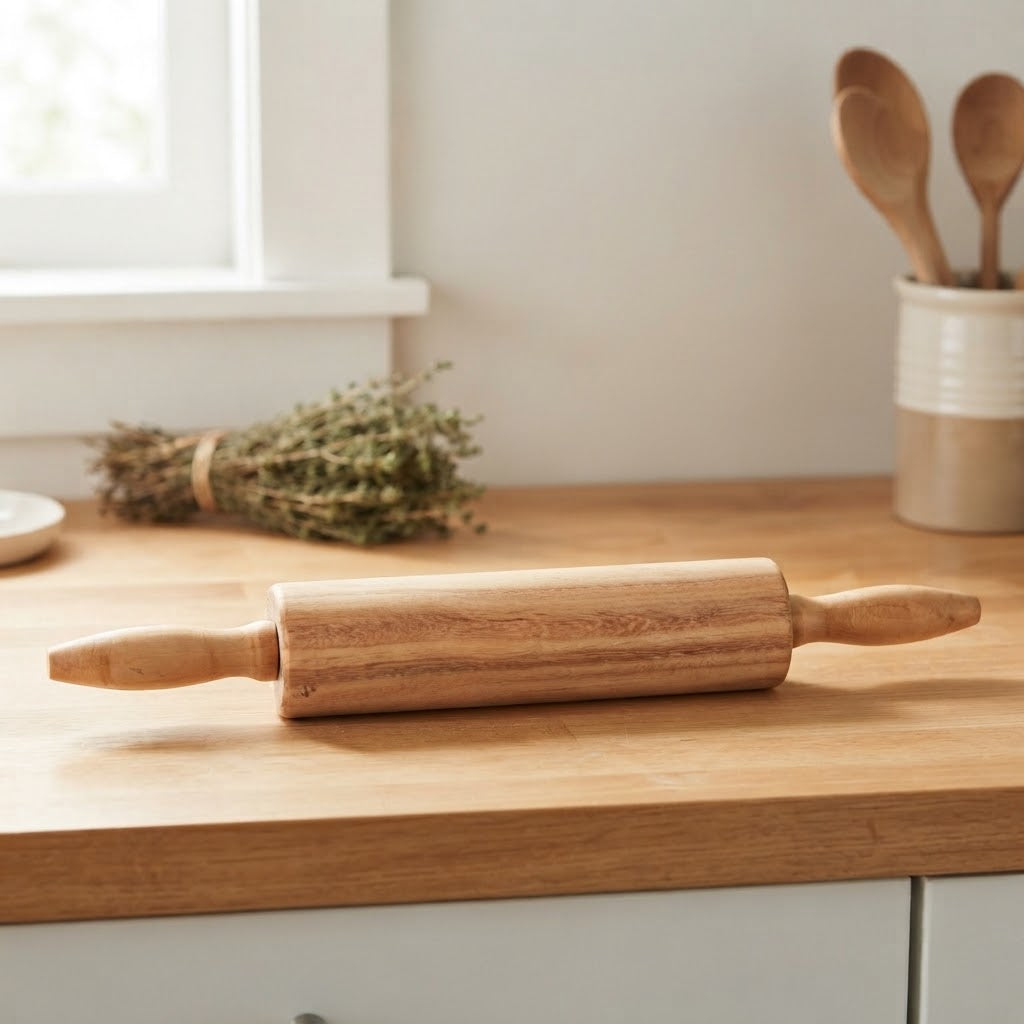 Homey Traditional Wooden Rolling Pin at Zubaidas Homestore
